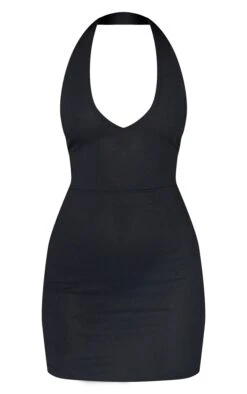 Black Ribbed Halterneck Tie Back Bodycon Dress -Cheap Dress Store 915437e4c5e4791d8b6ea22514c0f1c27b4e53fc cmt9493 6