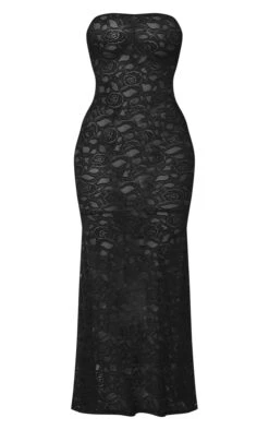 Black Sheer Lace Bandeau Maxi Dress -Cheap Dress Store 9407115bb111816700b3508b6d4138e6c988d5b2 cnc7807 5