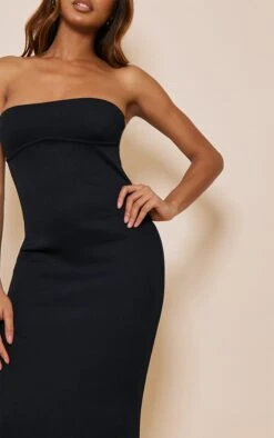 Black Ribbed Bandeau Underbust Detail Midaxi Dress -Cheap Dress Store 95c635f17796cf9ae9a9150ab0557c6f4b3e58c0 cnd2292 4