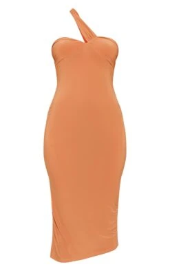 Clay Slinky One Shoulder Strap Pointed Hem Midi Dress -Cheap Dress Store 968bcf14abbb6716b2f1acbc920a5792cc5a97fb cnd5843 5