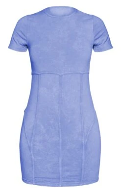 Blue Acid Wash Cotton Corset Seam Detail Bodycon Dress -Cheap Dress Store 9a26c4140ab76a907c14e4a343106c169a376208 cnd5434 5
