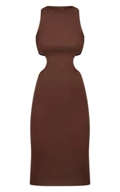 Chocolate Brown Rib Cut Out Side Midi Dress 11 Chocolate Brown Rib Cut Out Side Midi Dress -Cheap Dress Store 9c117186bea90c84bc42d53a74f52832567c68fe CMZ9722 5