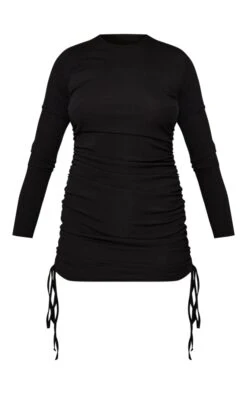 Black Thick Rib Ruched Side Bodycon Dress -Cheap Dress Store 9d242da7e529acb13f3c164fee52fd7e25dabe8d cnd2181 5