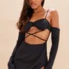 Black Woven Underwired Cup Cross Waist Bodycon Dress -Cheap Dress Store 9e631d5219d285a7c0ee9d3968a6c85c09e6f28f cnd2227 1