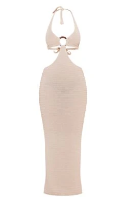 Cream Ring Detail Knitted Maxi Dress -Cheap Dress Store a39e861f534373fdd74f021d610322557f5c2d91 cna1240 6