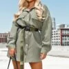 Khaki Cargo Oversized Popper Front Shirt Dress -Cheap Dress Store a3c6fd5968a09594fb8a124490884dc5da5645e4 CMF1249 1