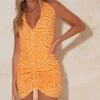 Orange Devore Mesh Ruched Cut Out Halterneck Bodycon Dress -Cheap Dress Store a62f9ab98cf8fd314357736bd784fac2f943451f cmz2170 1