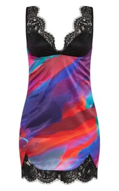 Multi Print Satin Contrast Lace Bust Detail Bodycon Dress 11 Multi Print Satin Contrast Lace Bust Detail Bodycon Dress -Cheap Dress Store a93503475321030f7dbb36c2a479fb1e8561ecc2 cnd5879 5
