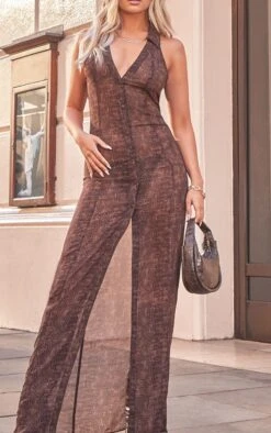 Chocolate Croc Print Chiffon Maxi Dress -Cheap Dress Store abeabf8d84b68dd2cc25049a9193d57c9d8337af CMW1225 4