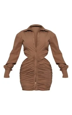 Mocha Rose Side Cut Out Ruched Button Up Shirt Dress 11 Mocha Rose Side Cut Out Ruched Button Up Shirt Dress -Cheap Dress Store b1875e9a4f4da7e58e8162f818c6248ba78f19d5 cnc6144 5