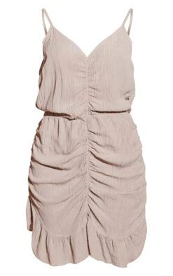 Stone Textured Ruched Front Strappy Bodycon Dress -Cheap Dress Store ba0ff2303cc450a91f2cad41076921cd91061ac2 cmy8332 6