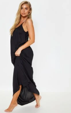 Black Low Back Oversized Maxi Beach Dress -Cheap Dress Store c5c5df407c97c0f37c6b11f38d0f808c5207e452 CMD5926 4