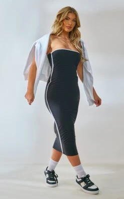 Black Bandeau Contrast Binding Midaxi Dress -Cheap Dress Store c6fecf5c8c559246bfb97c899c09192c79dbfdfa cnd1274 3