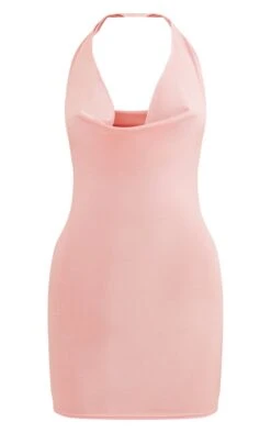 Blush Slinky Cowl Lettuce Hem Detail Halter Bodycon Dress -Cheap Dress Store c71a61fa3f03ce2cfbde7c4cbe5189063430dad3 cnd7735 5