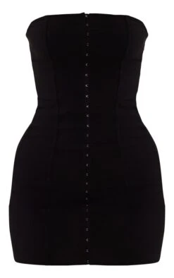 Black Stretch Woven Hook & Eye Bandeau Bodycon Dress -Cheap Dress Store c9b710f8e7d99ec802999e7531c59ba3136da3e1 cnc7739 5