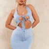 Blue Grey Slinky Cross Strap Detail Halter Bodycon Dress 2 Blue Grey Slinky Cross Strap Detail Halter Bodycon Dress -Cheap Dress Store ce58cc98d154c552e6683b38426e2a012e784b72 cnd7710 1
