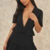 Black Short Sleeve Tiered Skirt Shift Dress -Cheap Dress Store ce928406f799f8eee12917d8dea12236c23c1a03 cnd6437 1