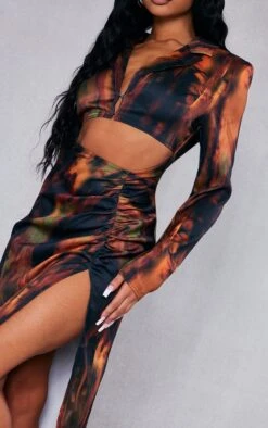 Multi Grunge Print Woven Satin Cut Out Midaxi Shirt Dress 10 Multi Grunge Print Woven Satin Cut Out Midaxi Shirt Dress -Cheap Dress Store cfb2f3adefbd7907be3d2c94af0b61b472cbbab9 cnc6211 4