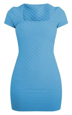 Blue Textured Short Sleeve Square Neck Bodycon Dress 10 Blue Textured Short Sleeve Square Neck Bodycon Dress -Cheap Dress Store d07c05eff2ed474fb79038c25f11d51a946af882 cnd4079 5