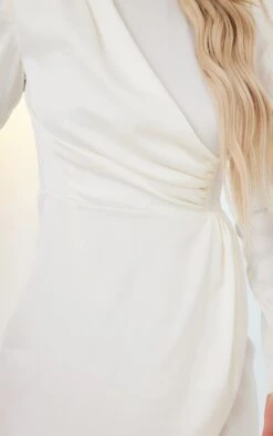 Cream Textured Satin High Neck Drape Bodycon Dress -Cheap Dress Store d3d19582b5a51fc99d98e2a83cb153c4794d694e cnd2023 4