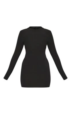 Black Slinky Backless Hood Detail Bodycon Dress -Cheap Dress Store d483819a05c61673397405bbacdb41c09f95c483 cnc7763 5