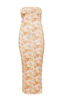 Stone Pastel Floral Print Bandeau Maxi Dress -Cheap Dress Store d5d1752ba4483a9377be87b49cbba3a08bd2c95a cmz4563 6