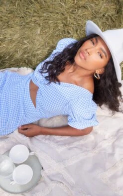 Blue Check Twist Bust Cut Out Shift Dress -Cheap Dress Store d61dcd34d5162568a3af768a7350090c93fa2be5 cnd4037 4