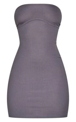Charcoal Ribbed Bandeau Underbust Detail Bodycon Dress -Cheap Dress Store d94f2ddd6c11e069ccec215b8e6ae068d80ce2ac cnb9208 5