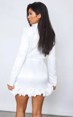 Cream Woven High Neck Puff Hem Bodycon Dress -Cheap Dress Store dde0332d0041140f7179848de008f3da40ac0799 cnd2053 2