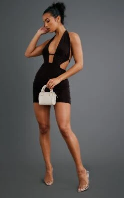 Chocolate Slinky Ruched Bust Detail Halter Bodycon Dress 9 Chocolate Slinky Ruched Bust Detail Halter Bodycon Dress -Cheap Dress Store ea0fe3ad651bb278eeab1f7c628de7f1ae54b195 cnb7472 3