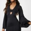 Black Slinky Cut Out Flared Sleeve Bodycon Dress 2 Black Slinky Cut Out Flared Sleeve Bodycon Dress -Cheap Dress Store eb2bbc0055e496362c1d493186048184ea08d867 cnc1309 1