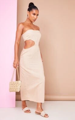 Stone Linen Look Bandeau Side Cut Out Maxi Dress 9 Stone Linen Look Bandeau Side Cut Out Maxi Dress -Cheap Dress Store ee0cd00144648510b77df14ee29232f6fb9755fe cnd5905 3