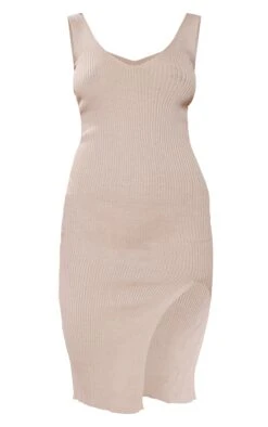 Stone V Neck Side Split Knit Midi Dress -Cheap Dress Store f3b304444bfb99ea7d3f743ad578fadfa570e5b2 cmu0222 6