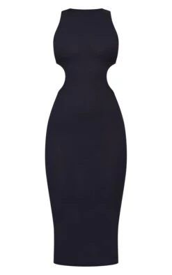 Black Rib Cut Out Side Midaxi Dress -Cheap Dress Store f49f60411d6a4d296928b91a3f3081346ef79f1f cnb7948 5