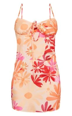 Orange Floral Underwire Halterneck Corset Shift Dress -Cheap Dress Store f51b87bde585ac49bfb2f51e518b680d2ccf1c5e cnd8867 5