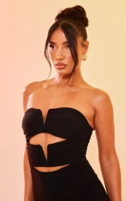 Black Slinky Bandeau V Bar Detail Cut Out Bodycon Dress 10 Black Slinky Bandeau V Bar Detail Cut Out Bodycon Dress -Cheap Dress Store f558cdda756c4605465ba5d287dfa64fbfe68e60 cnd7738 4