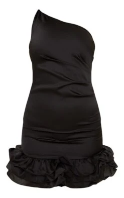 Black Satin One Shoulder Frill Hem Bodycon Dress -Cheap Dress Store f5673c4715dc54f586670bf1dcf395ec16e03a6a cnd2187 5