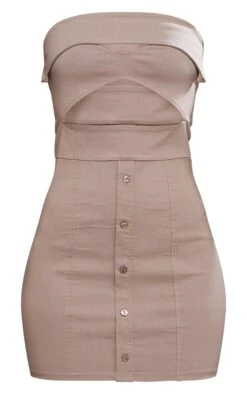 Taupe Bandeau Cut Out Button Down Bodycon Dress -Cheap Dress Store fb410980e8fce55fe922ed628c4d167fde22e108 cnd4020 5