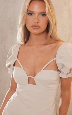 Stone Puff Sleeve Cup Detail Cut Out Bodycon Dress -Cheap Dress Store fc4a81fdb843e9b3e6a837a72eeedefa3cce950c cnd5488 4